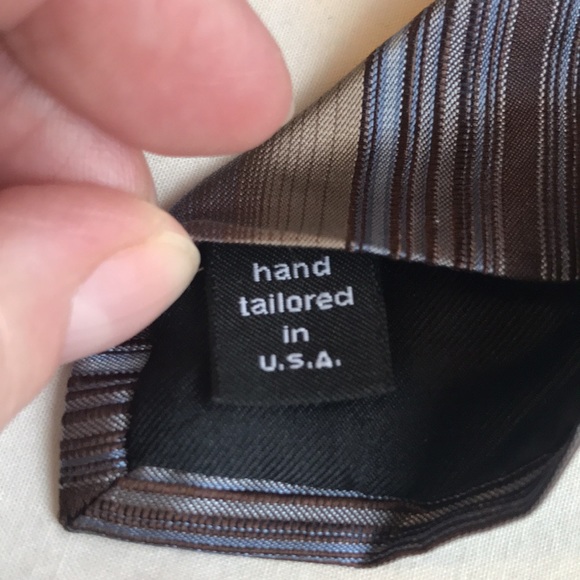 MURANO Earthy Striped SILK TIE *Hand Tailored* - Picture 7 of 9